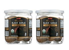 (2 Pack) Organic Black Garlic Naturally Cured Whole Bulbs, 5 Oz Jar