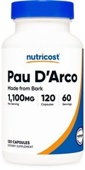 Nutricost PAU D’Arco Inner Bark 1100mg, 120 Vegetarian Capsules (60 Serv)