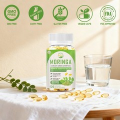 Moringa Oleifera Leaf Capsules NON GMO – All Natural – Made Fresh On Demand!