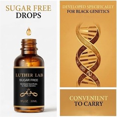 Luther Labs Sugar Free Drops，Developed Specifically for Black Genetics 1PCS