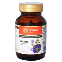 Sitaram Brahmi 60 Capsule More Potent 600 MG Mind wellness Improves Alertness