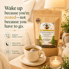 STOP NIGHTTIME URINATION TEA – Drink before bed & sleep better!