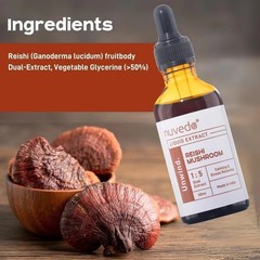 Nuvedo Lion’s Mane & Reishi Mushroom Liquid Extract Combo, 50ml x2 g983