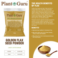 Ground Flax Seed Powder BROWN & GOLDEN 100% Pure Linseed Flaxseed Meal Bulk