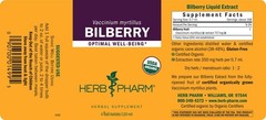 Organic Bilberry Liquid Extract – Eye & Vision Support – 4 oz Herbal Supplement
