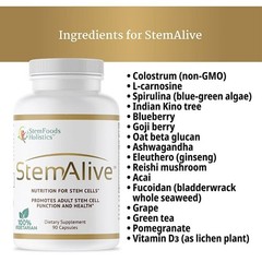 StemAlive – Promotes stem Cell Nutrition, Function and 90 Count (Pack of 1)
