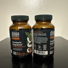 Gaia Turmeric Supreme, Extra Strength, 240 Vegan Liquid Phyto-Capsules