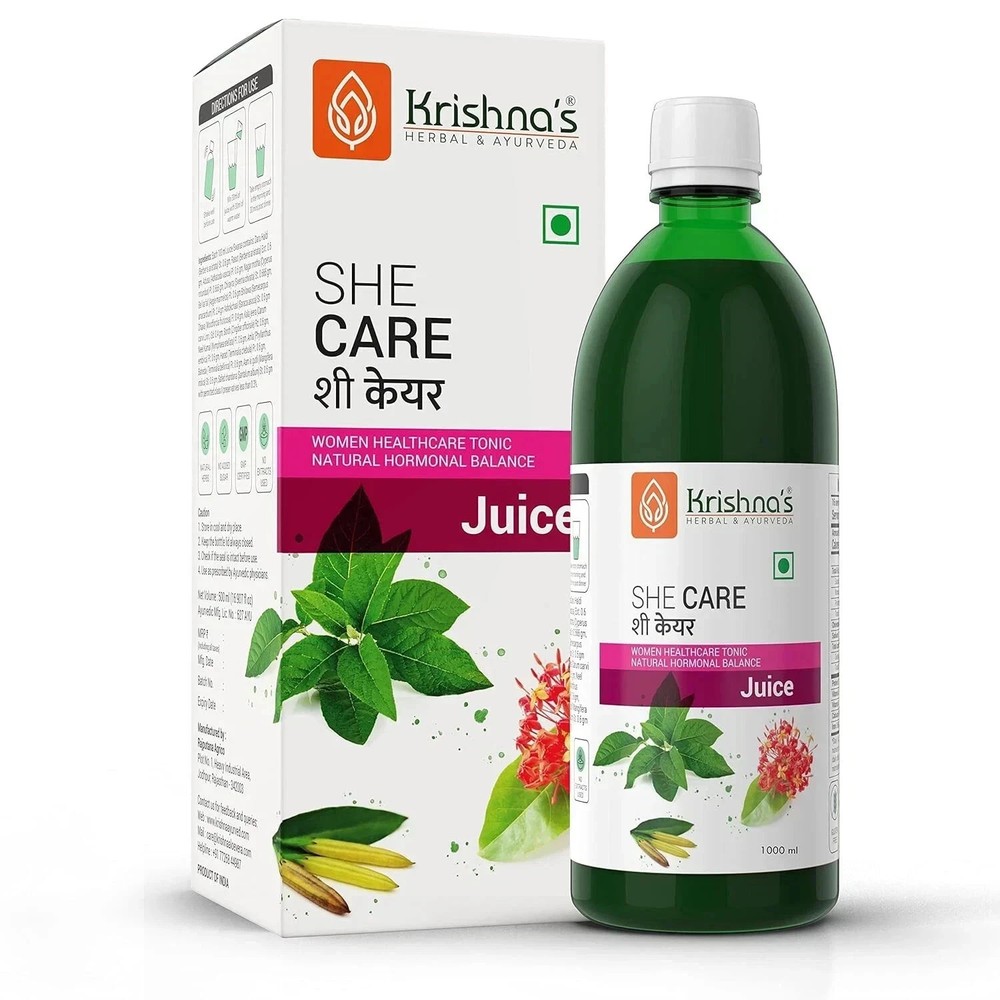 Krishna’s She Care Juice 1000ml – Long Expiry Free Fast Ship