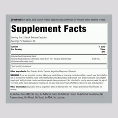 2400mg Valerian Root Extract 120 Capsules Sleep Aid Support