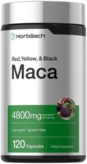 Horbäach Maca Root Capsules for Men and Women | 120 120 Count (Pack of 1)