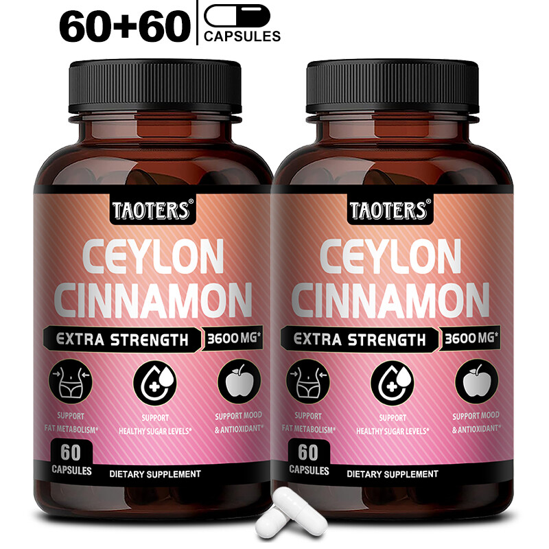 Ceylon Cinnamon Capsules – Maximum Blood Sugar Support,Promotes Heart Health