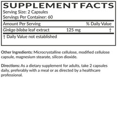 Futurebiotics Ginkgo Biloba 120 Vegetarian Capsules Brain Memory Support