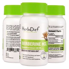 Berberine 98% Extract Capsules 40:1 600mg Blood Sugar Glucose Support