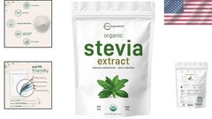 Organic Stevia Powder Sweetener Keto No Calorie 8oz