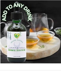 Lemongrass Tincture Power Liquid Herb Drops Natural Organic Weight Loss 2 oz