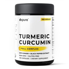 Turmeric Curcumin Ginger Complex w/ Black Pepper – 120 Capsules
