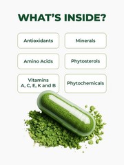 PURA VIDA MORINGA Organic Moringa Capsules, Pure Moringa Leaf Powder Single Orig