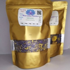 Dried Blue Lotus Cut Flower| Nymphaea Caerulea Organic Egyptian Natural Tea 100g