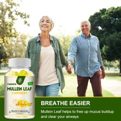 Mullein Leaf Gummies/ Capsule For Lung Cleanse Detox Herbal Dietary Supplement