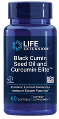 BLACK CUMIN SEED OIL CURCUMIN ELITE TURMERIC EXTRACT 60Sgel 500mg LIFE EXTENSION