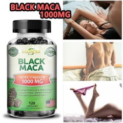 Black Maca 1000mg Capsules – Super Powerful Sexual Health Performance Booster