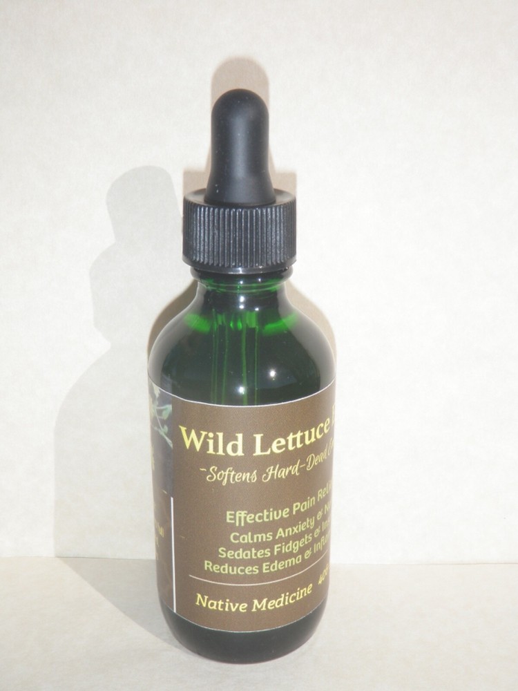 Wild Lettuce Tincture: Organic, Strong & Effective Pain Relief, Soothes Nerves.