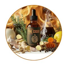 Traditional Fire Cider Tincture 1:3 Potency Extract 10 HERBS – Natural Wellness