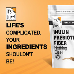 – Inulin Prebiotic Fiber, Water Soluble, Chicory Root Powder, Promotes Gut Healt