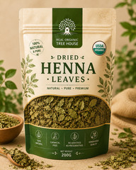 Dried Henna Leaves | Premium Lawsonia Inermis | Botanical Ingredient l Plant