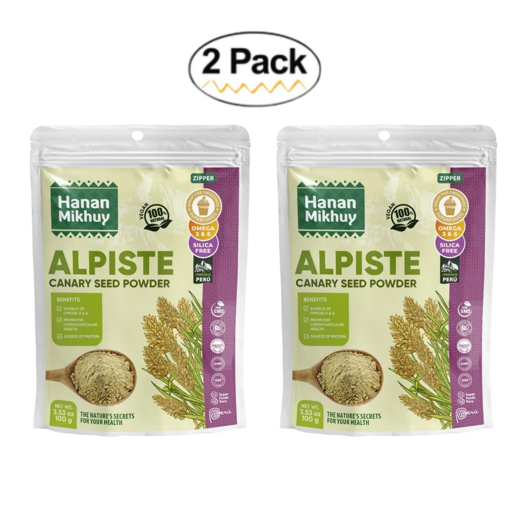 Alpiste 100% Natural Canary Seed Powder for Protein, Omega-3 & Digestive Health