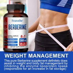 BERBERINE HERBAL COMPLEX INCLUDE: 8 IN1 Capsules-Healthy metabolism of fat