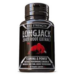 TONGKAT LONGJACK SUPPLEMENT Strongest Pure Root 200:1 Extract Veg Caps 60 Pills