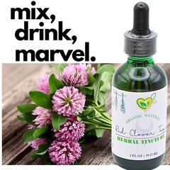 Red Clover Tops Tincture Organic Liquid Herbal Drops Natural 2 Oz WomenVasomotor