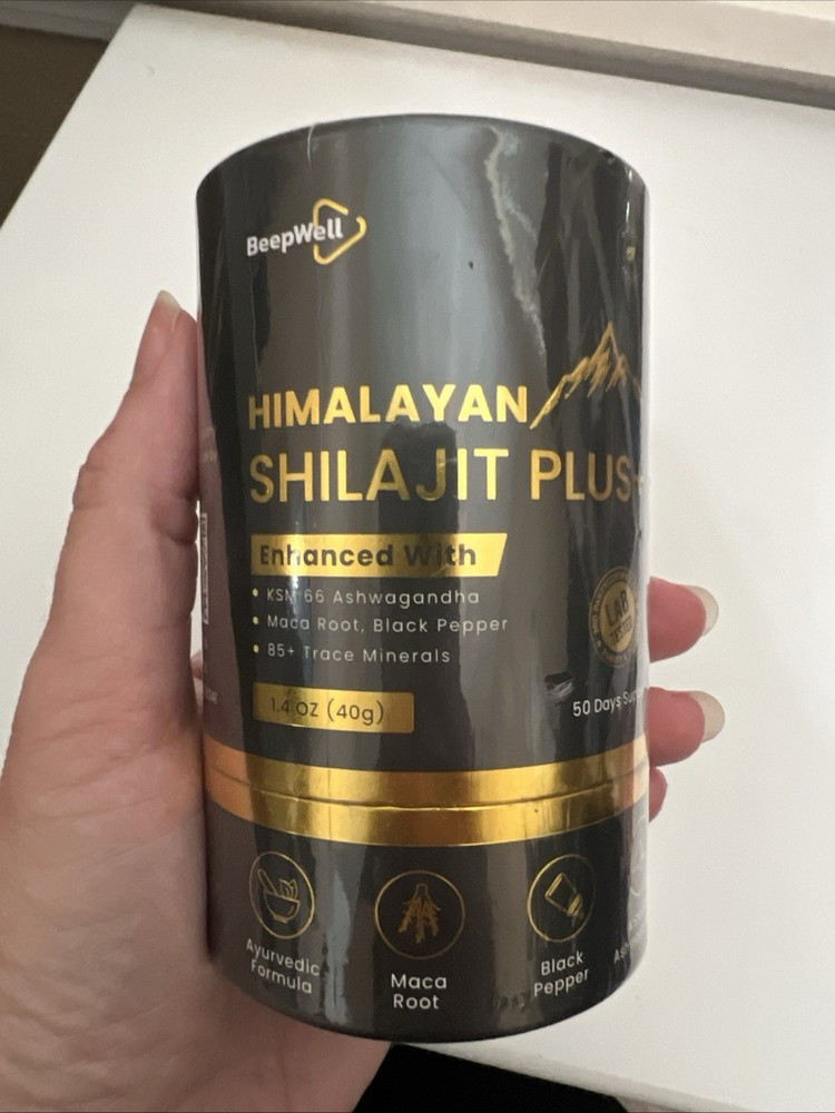 BeepWell Shilajit Plus Himalayan Resin Pure Natural Resin 50 Servings 1.4 oz NEW