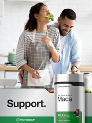 Maca Root Capsules 4800mg | 120 Pills | Red, Yellow, Black Maca | by Horbaach