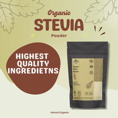 Heroot Stevia Leaf Powder | Pure Plant Sweetener | Natural Extract NON – GMO