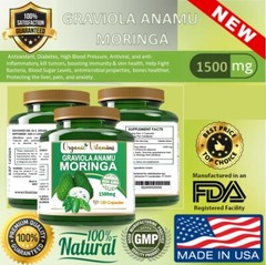 GRAVIOLA EXTRACT 120 Capsules Soursop Annona Muricata Antioxidant Health anamu
