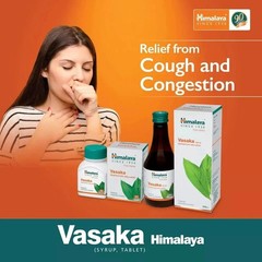 🌿 Himalaya Vasaka – 1 Box (60 Tablets) | Buy 2 Get 1 Free | Expiry 10-2027
