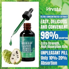 BITTERS Soursop Liquid Drops 10 in 1 Sea Moss Moringa,Turmeric Black Seed Oil