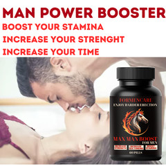 NEW . 60 Powerful Capsules . Works In 10 Minutes. Herbal Supplement for Men