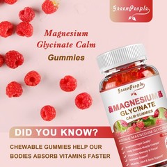 Magnesium Glycinate Gummies 400mg Improve Sleep Promotes Cognition & Focus 60pcs