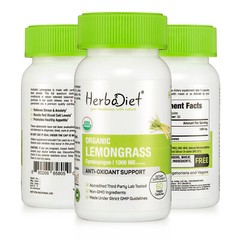 Organic Lemongrass Capsules A GRADE Lemon Grass Cymbopogon DETOX Non-GMO