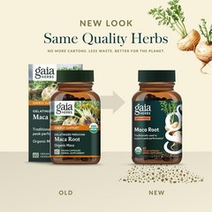 Gaia Herbs Maca Root – Caffeine Free Energy & Stamina Support 60 Vegan Capsules