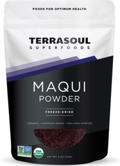 Organic Maqui Berry Powder, 4 Oz, Freeze-Dried, Antioxidant-Rich Superfood for S