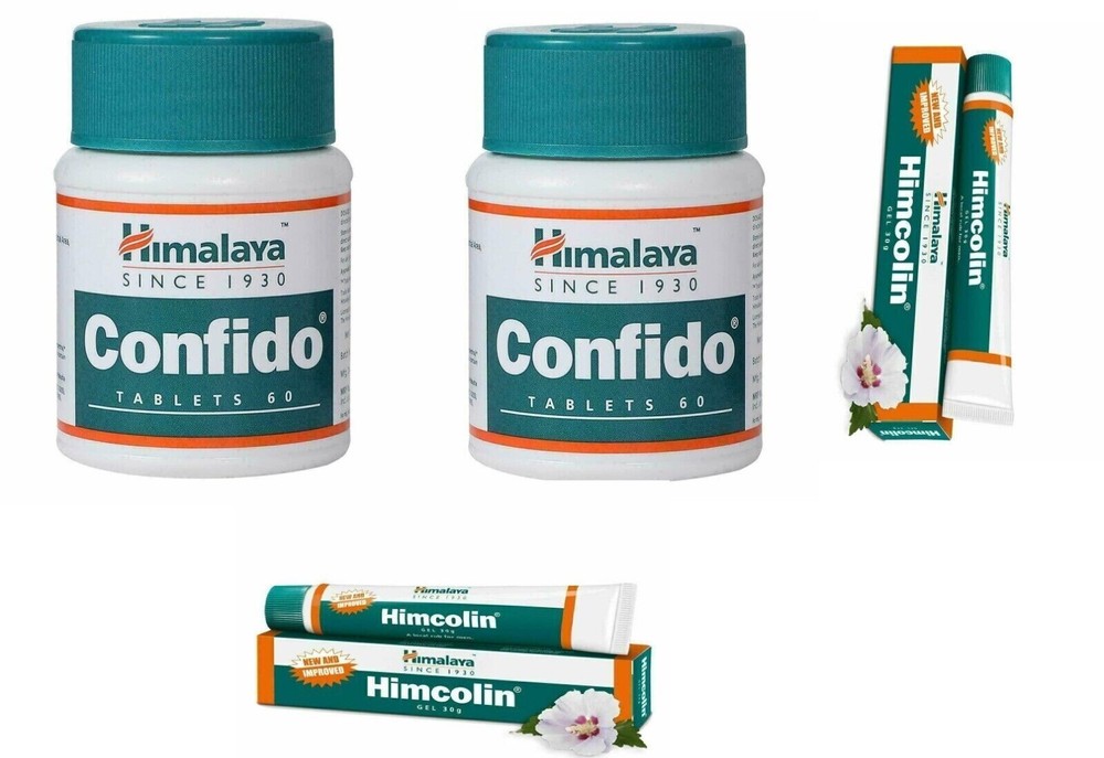 Combo- Himalaya Herbal CONFIDO 2 pc + HIMCOLIN Gel 30g 2 pc FREE SHIP