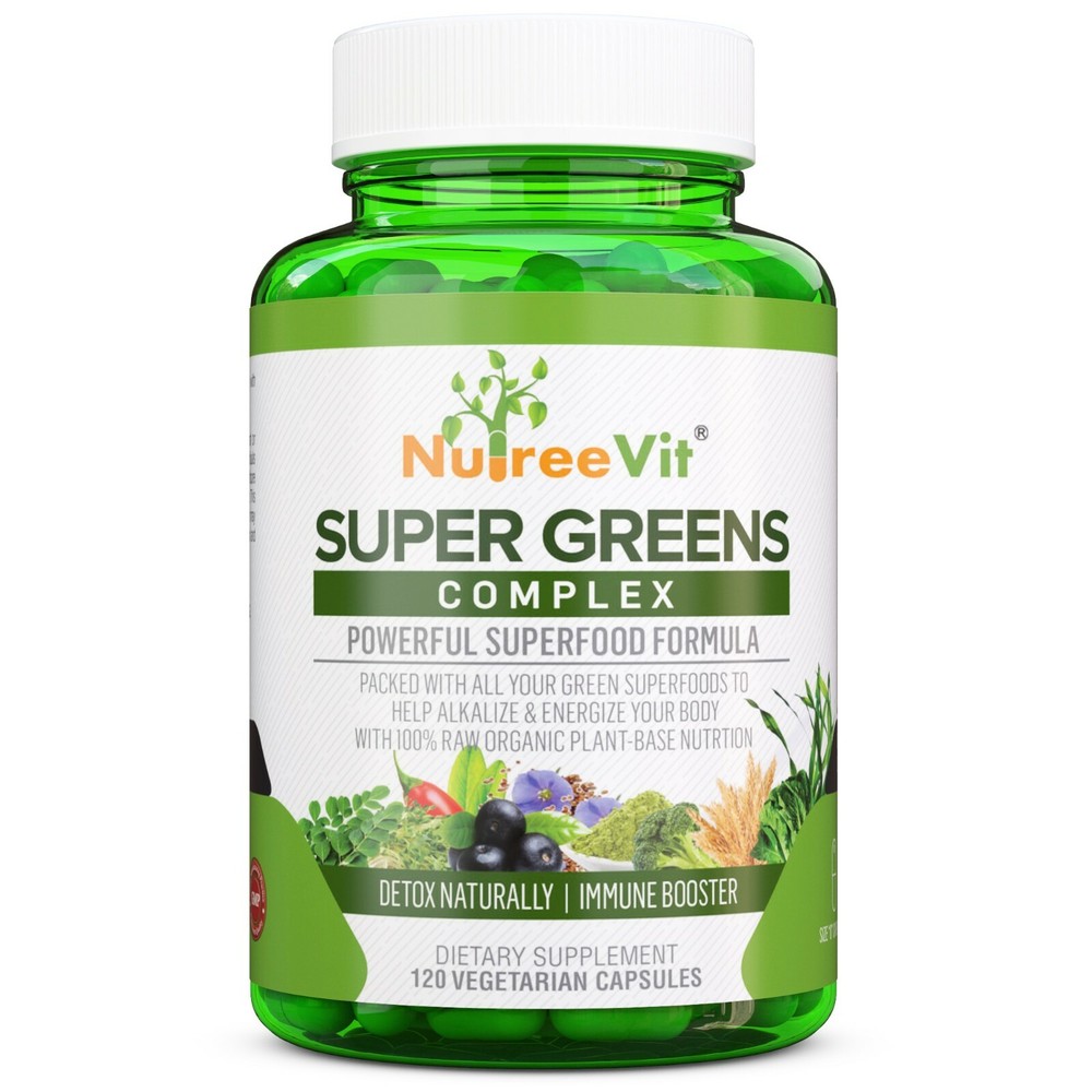 SuperGreens – Spirulina, Chlorella, Wheatgrass + More – Energy & Immune Booster