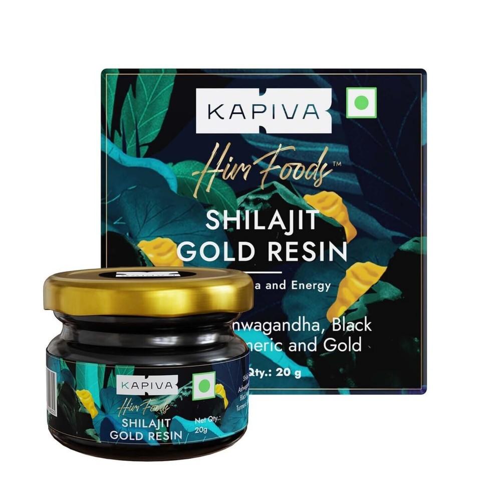 Kapiva Shilajit Gold Resin -20gm Booster for increases strength & Muscle growth
