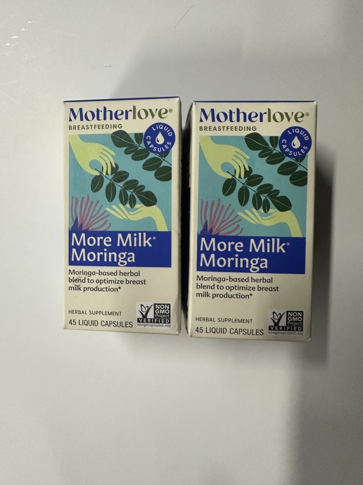 Motherlove More Milk Moringa – Liquid Herbal Supplement (45 ml) | Pack of 2