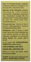 2 x Charak Cephagraine Nasal Drops 15 ml Ayurveda Ayurvedic Herbal Product
