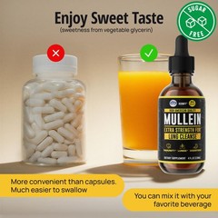 Mullein Leaf Drops – Immune Support & Detox – Lung Cleanse for Smokers – 4 Oz